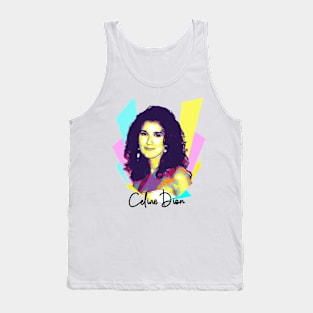 Wpap Pop Art Celine Dion 80s Tank Top